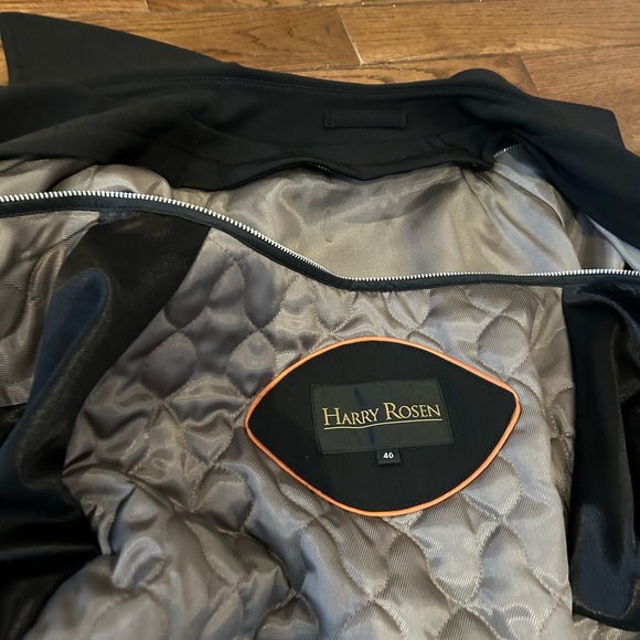 Men’s Black Harry Roses Trench Coat with removable Lining Size 40 - Picture 16 of 16